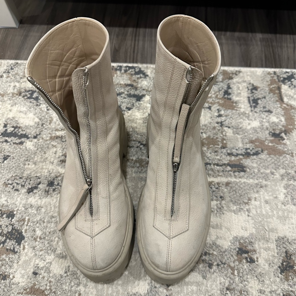 The Row Beige Ankle Boots